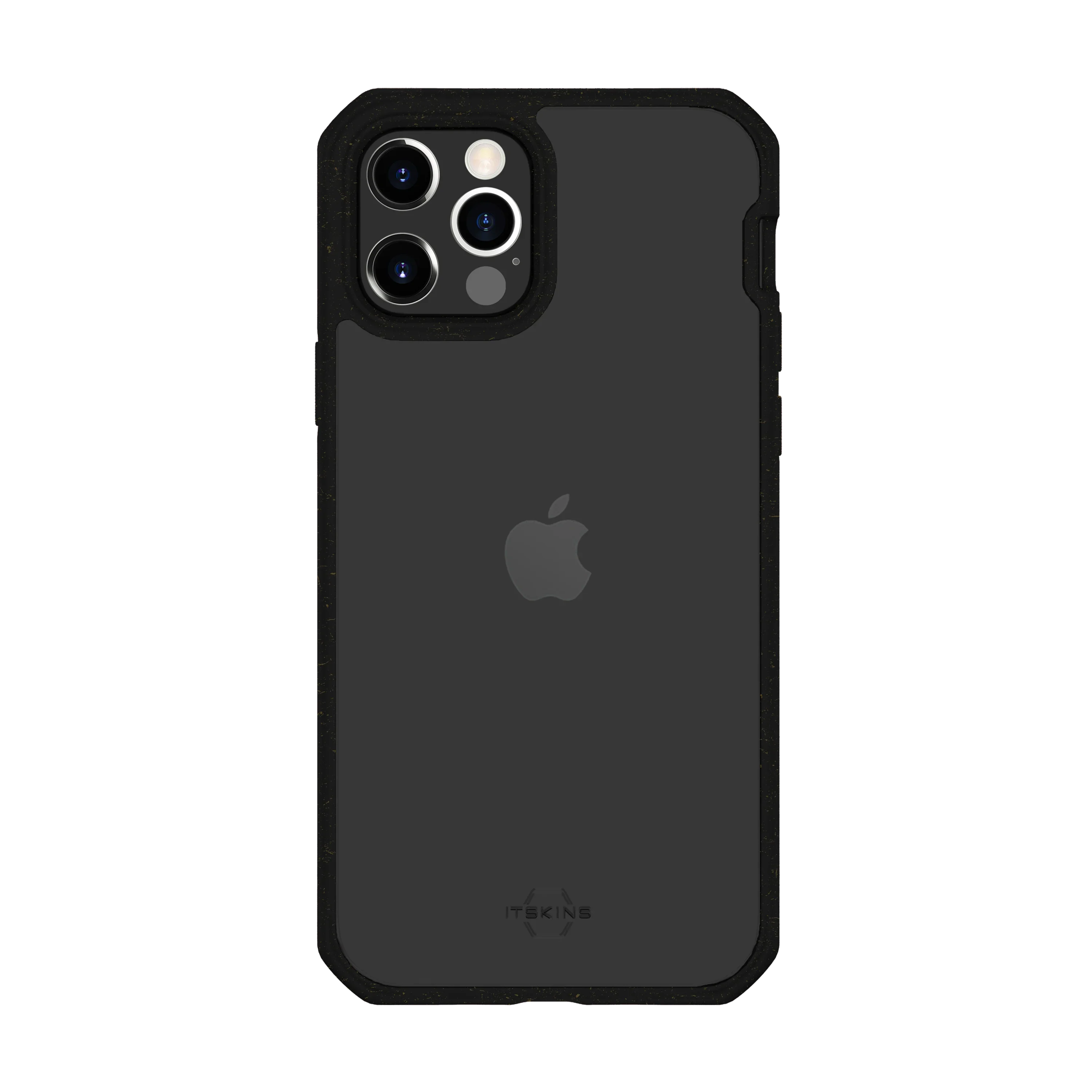 Itskins Feroniabio Pure iPhone 12 Pro Max Case - Black And Transparent - Tashqila Itskins Feroniabio Pure iPhone 12 Pro Max Case - Black And Transparent - Tashqila